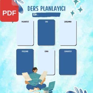 Günlük çalışma planlayıcı PDF