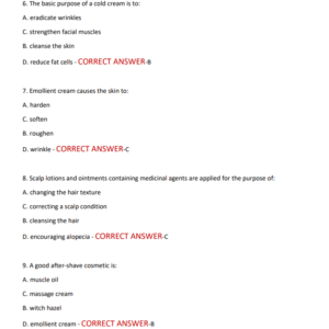 BARBER ACTUAL EXAM 100 QUESTIONS AND VERIFIED ANSWERS 2025-2026 LATEST VERSION ALREADY GRADED A+ - Image 4