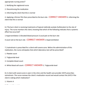 HESI Dosage Calculations Practice Exam & Pharmacology Review | 2025 | 280 Verified Questions with Rationales and Accurate Answers - Image 4