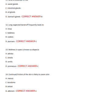 BARBER ACTUAL EXAM 100 QUESTIONS AND VERIFIED ANSWERS 2025-2026 LATEST VERSION ALREADY GRADED A+ - Image 3