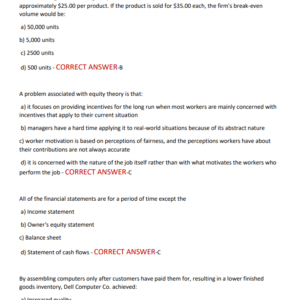 ETS MFT BUSINESS EXAM 2025/2026 LATEST WITH 200+ ACTUAL EXAM QUESTIONS AND CORRECT ANSWERS/ ETS MFT BUSINESS EXAM 2025 NEWEST! - Image 4