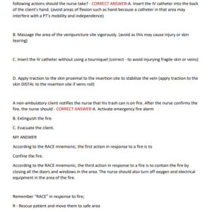 ATI Review 250 QUESTIONS AND CORRECT ANSWERS 2025-2026 LATEST GRADED A+ - Image 3