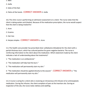 HESI Dosage Calculations Practice Exam & Pharmacology Review | 2025 | 280 Verified Questions with Rationales and Accurate Answers - Image 3