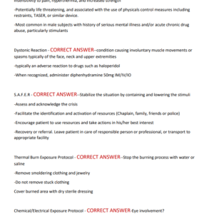 SNHD AEMT PROTOCOLS EXAM 2025-2026 WITH 180 ACTUAL EXAM QUESTIONS WITH CORRECT ANSWERS/ SNHD AEMT EXAM LATEST - Image 4
