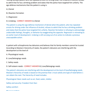 PEDRIATIC MENTAL HEALTH SPECIALIST {PMH-BC} ACTUAL EXAM 150 QUESTIONS AND CORRECT ANSWERS WITH DEEP EXPANATIONS 2025-2026 LATEST ALREADY GRADED A+ MOST TESTED QUESTINS COVERED - Image 4