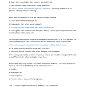 CNA PRACTICE REAL EXAM 2024-2025 LATEST//ALREADY GRADED A+ - Image 3