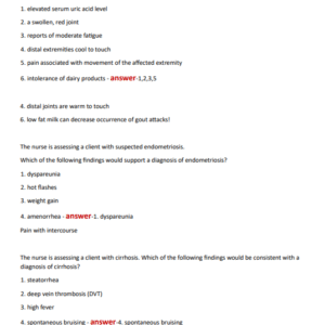 NCLEX NGN NEWEST 2024 ACTUAL EXAM QUESTIONS AND CORRECT DETAILED ANSWERS WITH RATIONALES (VERIFIED ANSWERS) |ALREADY GRADED A+ The nurse has attended a staff education program about obtaining blood specimens from a central venous access device (VAD). Which of the following statements by the nurse would require follow-up? - Image 3