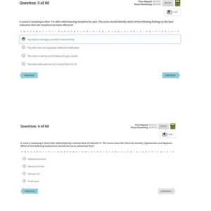 A TI RN ATI PHARMACOLOGY ACTUAL SCREENSHOT EXAM 2024-2025 (60 Questions) AND ANSWERS - Image 4