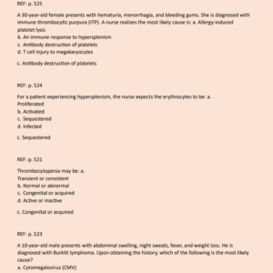 ADVANCED PATHOPHYSIOLOGY EXAM 4 NEWEST 2024 ACTUAL EXAM 300 QUESTIONS AND CORRECT DETAILED ANSWERS WITH RATIONALES (VERIFIED ANSWERS) |ALREADY GRADED A+ - Image 3