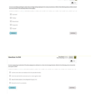 A TI RN ATI PHARMACOLOGY ACTUAL SCREENSHOT EXAM 2024-2025 (60 Questions) AND ANSWERS - Image 3