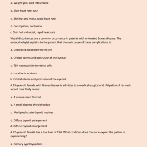 ADVANCED PATHOPHYSIOLOGY EXAM 4 NEWEST 2024 ACTUAL EXAM 300 QUESTIONS AND CORRECT DETAILED ANSWERS WITH RATIONALES (VERIFIED ANSWERS) |ALREADY GRADED A+ - Image 4