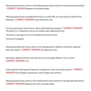 first aid/CPR/AED ACTUAL EXAM 150 QUESTIONS AND CORRECT ANSWERS 2025-2026 LATEST GRADED A+ - Image 4