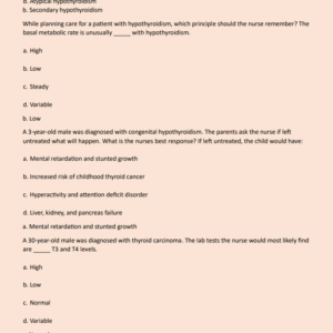 ADVANCED PATHOPHYSIOLOGY EXAM 4 NEWEST 2024 ACTUAL EXAM 300 QUESTIONS AND CORRECT DETAILED ANSWERS WITH RATIONALES (VERIFIED ANSWERS) |ALREADY GRADED A+ - Image 3
