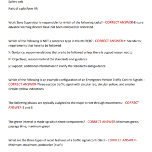 ISMA Traffic Signal Technician II Certification Exam Practice Test Bank With 450 Correctly Answered Questions/ ISMA Traffic Signal Technician 2 Exam Prep (NEW!) - Image 4