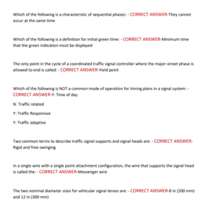 ISMA Traffic Signal Technician II Certification Exam Practice Test Bank With 450 Correctly Answered Questions/ ISMA Traffic Signal Technician 2 Exam Prep (NEW!) - Image 3