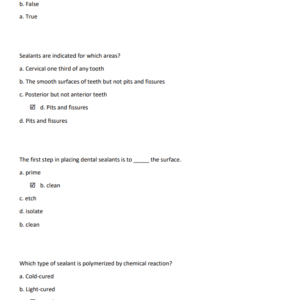 Expanded Functions Dental Assistants {EFDA} FINAL EXAM STUDY GUIDE | COMPLETE 2025–2026 REVIEW | 120 VERIFIED QUESTIONS & A+ CLINICAL ANSWERS - Image 5