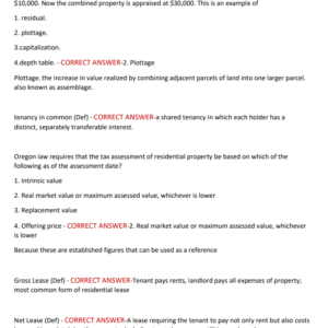 OREGON REAL ESTATE STATE EXAM 2025/2026 LATEST TEST BANK WITH OVER 600 PRACTICE QUESTIONS WITH CORRECT ANSWERS/ OREGON REAL ESTATE EXAM (PSI) LATEST 2025 (NEWEST - Image 3