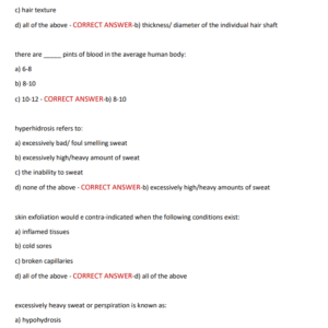 Nevada Barber State Board Exam 2025 350+ Practice Questions and Correct Verified Answers/ Nevada State Board Barber Practice Test Questions with Accurate Answers covering the recent questions taken in the exam - Image 3