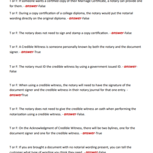 UTAH NOTARY EXAM, PRACTICE EXAM AND STUDY GUIDE NEWEST 2024 ACTUAL EXAM 250 QUESTIONS AND CORRECT DETAILED ANSWERS (VERIFIED ANSWERS) |ALREADY GRADED A+ - Image 3