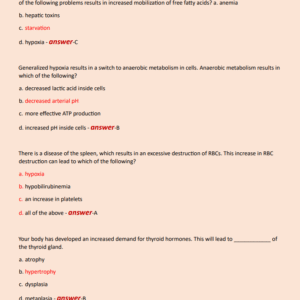 ADVANCED PATHOPHYSIOLOGY EXAM 1 NEWEST 2024 ACTUAL EXAM 200 QUESTIONS AND CORRECT DETAILED ANSWERS WITH RATIONALES (VERIFIED ANSWERS) |ALREADY GRADED A+ - Image 4
