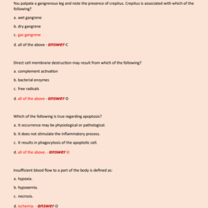 ADVANCED PATHOPHYSIOLOGY EXAM 1 NEWEST 2024 ACTUAL EXAM 200 QUESTIONS AND CORRECT DETAILED ANSWERS WITH RATIONALES (VERIFIED ANSWERS) |ALREADY GRADED A+ - Image 3