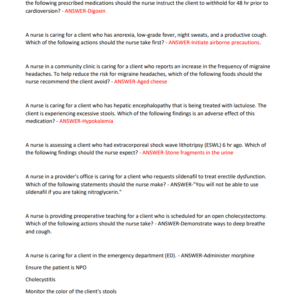 ATI RN ALDULT MEDICAL SURGICAL ONLINE PRACTICE WITH NGN QUESTIONS AND VERI8FIED ANSWERS 2024 LATEST//GRADED A - Image 3