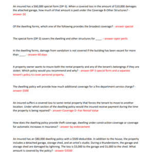 TEXAS PROPERTY AND CASUALTY INSURANCE REAL EXAM QUESTIONS AND CORRECT ANSWERS 2024 LATEST EXAM//GRADED A+ - Image 3