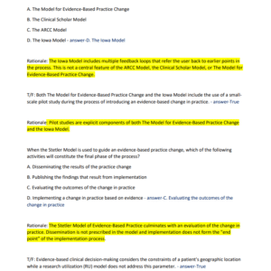 NUR401-MIDTERM REAL EXAM QUESTIONS AND CORRECT ANSWERS 2024 LATEST UPDATES//GRADED A+ - Image 4