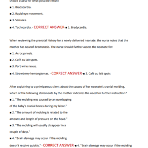 OB FINAL – 2025 OBSTETRICS COMPREHENSIVE EXAM REVIEW WITH KEY MATERNAL AND FETAL CONCEPTS FOR NURSING STUDENTS - Image 3