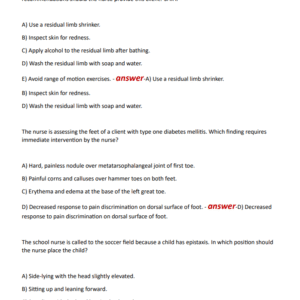 NGN HESI RN 2024 EXIT EXAM 2024-2025 LATEST UPDATE//A YU NEED TO PASS HESI RN AND GRADED A+ - Image 5