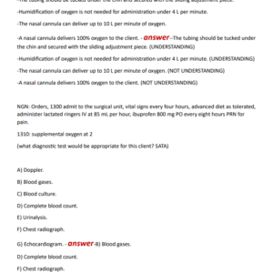 NGN HESI RN 2024 EXIT EXAM 2024-2025 LATEST UPDATE//A YU NEED TO PASS HESI RN AND GRADED A+ - Image 3