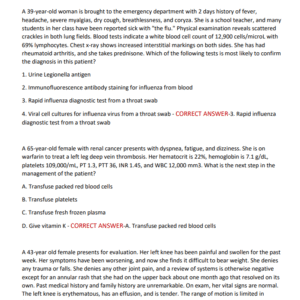 MASTER OF SCIENCE IN NURSING {MSN 612] ACTUAL EXAM 180 QUESTIONS AND CORRECT ANSWERS 2025-2026 LATEST ALREADY GRADED A+ - Image 1