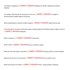 NC BLET STATE EXAM WITH 300 REAL EXAM QUESTIONS AND CORRECT ANSWERS (100% CORRECT ANSWERS)/NC BLET STATE EXAM TEST BANK (NEWEST!!) - Image 4