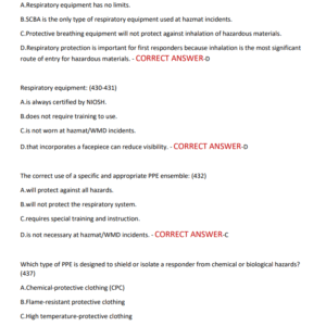 HazMat Operations ACTUAL TEST BANK EXAM 500 QUESTIONS AND CORRECT ANSWERS 2025-2026 LATEST>GRADED A+ - Image 4