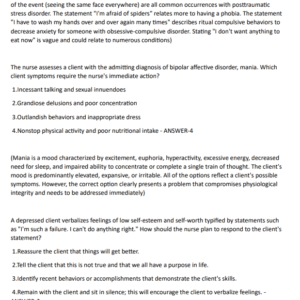 NUR 213 - Exam 3 ACTUAL EXAM 80 QUESTIONS AND CORRECT ANSWERS 2025 LATEST UPDATE WITH DEEP EXPLANATIONS//GRADED A+ - Image 4