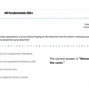 ATI RN FUNDAMENTALS OF NURSING PROCTORED ACTUAL SCREENSHOT EXAM 2024-2025 WITH NGN - Image 5