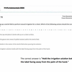 ATI RN FUNDAMENTALS OF NURSING PROCTORED ACTUAL SCREENSHOT EXAM 2024-2025 WITH NGN - Image 4