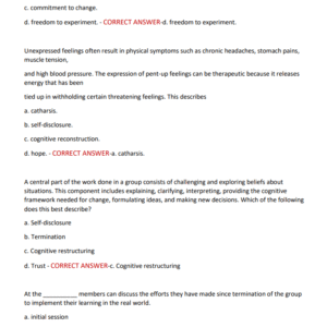 PSYCHRIATIC MENTAL HEALTH NURSE PRACTITIONER {PMHNP} ACTUAL EXAM 150 QUESTIONS AND CORRECT ANSWERS 2025-2026 LATEST ALREADY GRADED A+ - Image 3
