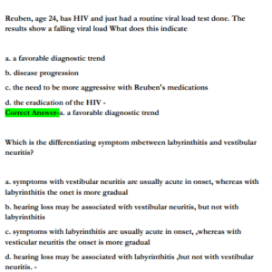 NR511 / NR 511 Final Exam Differential Diagnosis & Primary Care Practicum |100 Actual Questions and Answers Latest Updated 2025/2026 (Graded A+) - Image 5
