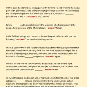 CELLULAR AND MOLECULAR BIOLOGY MIDTERM EXAM NEWEST 2024 ACTUAL EXAM 100 QUESTIONS AND CORRECT ANSWERS) |ALREADY GRADED A+ - Image 3