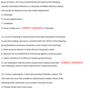 ATI RN COMPREHENSIVE PREDICTOR (2025–2026 LATEST VERSION) – 180 MOST TESTED QUESTIONS WITH 100% CORRECT ANSWERS, GRADED A+ - Image 3