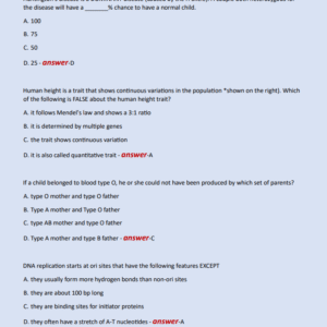 CELLULAR AND MOLECULAR BIOLOGY FINAL EXAM NEWEST 2024 ACTUAL EXAM 160 QUESTIONS AND CORRECT DETAILED ANSWERS WITH RATIONALES (VERIFIED ANSWERS) |ALREADY GRADED A+ - Image 4
