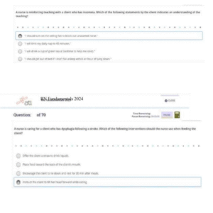 ATI RN Fundamentals 2024 Proctored Exam with NGN – All Questions and Answers - Image 2