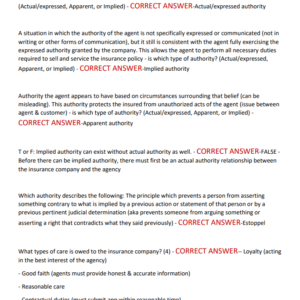 CISR AGENCY OPERATIONS EXAM WITH 100 ACTUAL EXAM QUESTIONS AND CORRECT ANSWERS/ REAL CISR AGENCY OPERATIONS EXAM 2025/2026 LATEST - Image 3