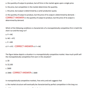 ECON 221 Final ACTUAL EXAM 130 QUESTIONS AND CORRECT ANSWERS 2025*-2026 LATEST GRADED A+ - Image 4
