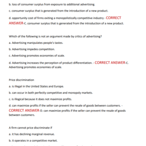 ECON 221 Final ACTUAL EXAM 130 QUESTIONS AND CORRECT ANSWERS 2025*-2026 LATEST GRADED A+ - Image 3