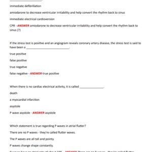 EKG FINAL EXAM LATEST VERSION | 50 QUESTIONS WITH CORRECT DETAILED ANSWERS//2024-2025 - Image 4