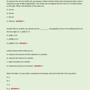 CELLULAR AND MOLECULAR BIOLOGY FINAL EXAM NEWEST 2024 ACTUAL EXAM 180 QUESTIONS AND CORRECT DETAILED ANSWERS WITH RATIONALES (VERIFIED ANSWERS) |ALREADY GRADED A+ - Image 3