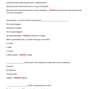 EKG FINAL EXAM LATEST VERSION | 50 QUESTIONS WITH CORRECT DETAILED ANSWERS//2024-2025 - Image 3