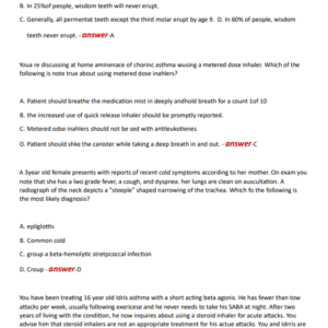 BARKLEY PNP DRT 2 EXAM NEWEST 2024 ACTUAL EXAM 100 UQUESTIONS AND CORRECT VERIFIED ANSWERS) |ALREADY GRADED A+ - Image 3